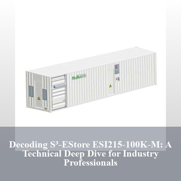 Decoding S³-EStore ESI215-100K-M: A Technical Deep Dive for Industry Professionals